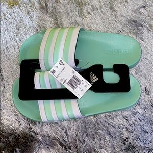 Adidas Slides (Mint) Adult Size 9
